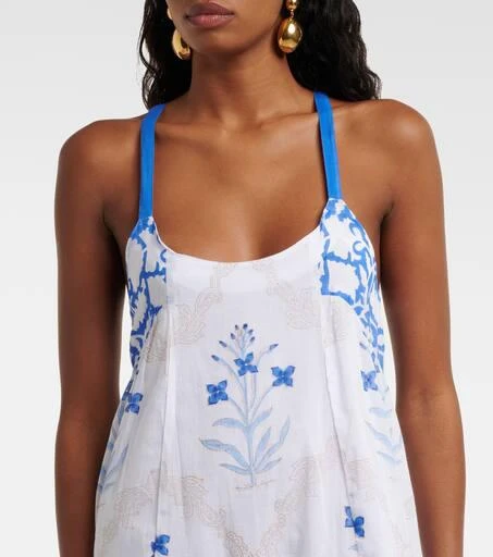 商品Juliet Dunn|Floral cotton midi dress,价格¥2751,第4张图片详细描述
