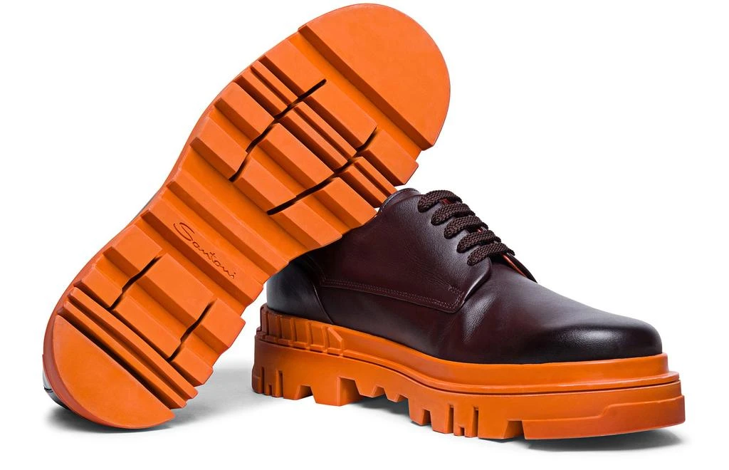 商品Santoni|真皮松糕厚底德比鞋,价格¥3626,第4张图片详细描述