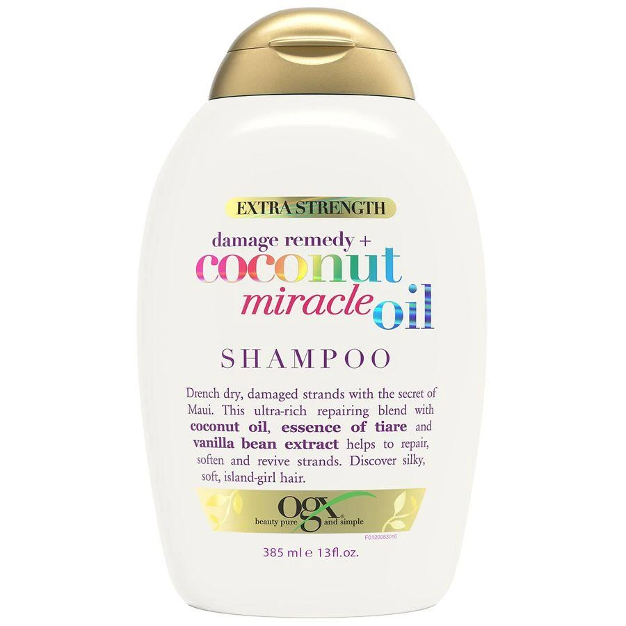 商品OGX|Extra Strength Damage Remedy + Coconut Oil Shampoo Coconut Milk, Tangerine, & Warm Vanilla,价格¥89,第1张图片