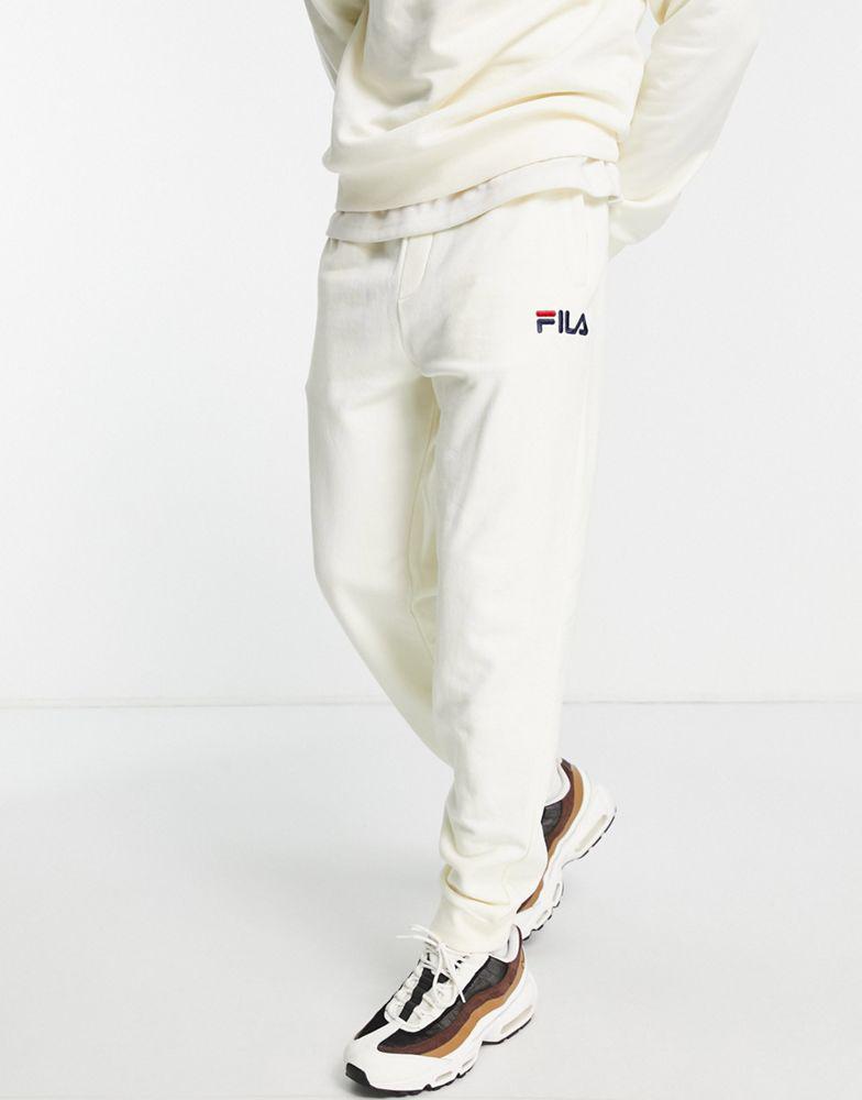 Fila joggers with logo in off white商品第4张图片规格展示