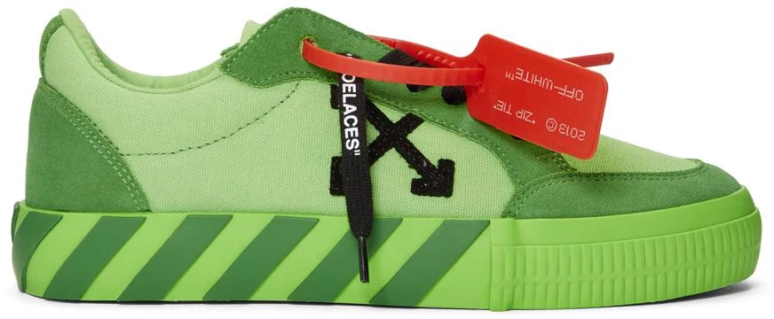 商品Off-White|SSENSE Exclusive Green Low Vulcanized 运动鞋,价格¥2708,第1张图片