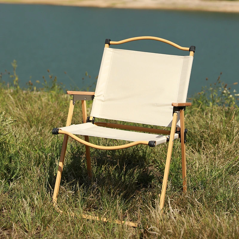 易可邻户外克米特椅便携钓鱼凳露营折叠椅野外野营椅子木纹椅沙滩椅 商品