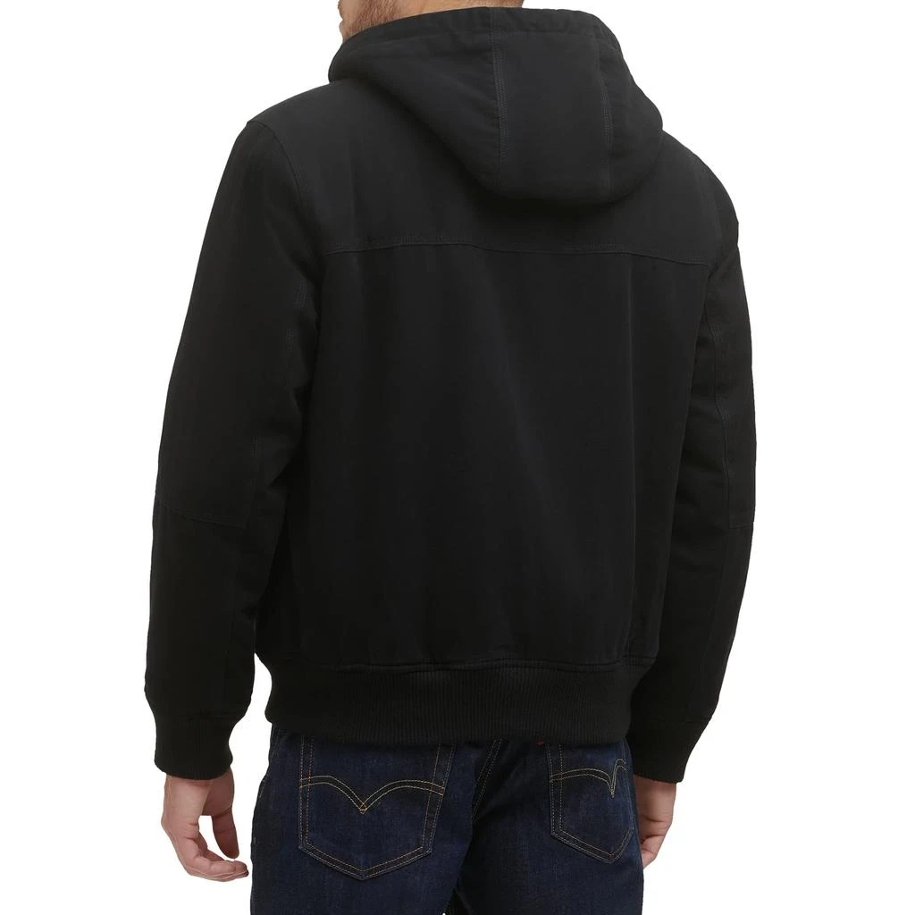 商品Levi's|Cotton Canvas Hooded Utility Jacket with Sherpa Lining,价格¥526,第3张图片详细描述