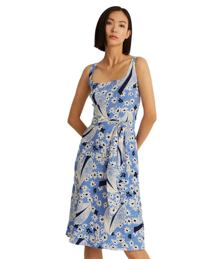 商品Ralph Lauren|Floral Crepe Sleeveless Dress,价格¥769,第4张图片详细描述