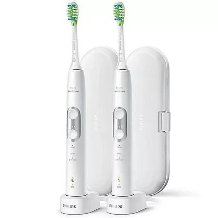 商品Philips Sonicare|Philips Sonicare 6100 ProtectiveClean Power Toothbrush, 2 pk. - Choose Your Color,价格¥1326,第2张图片详细描述