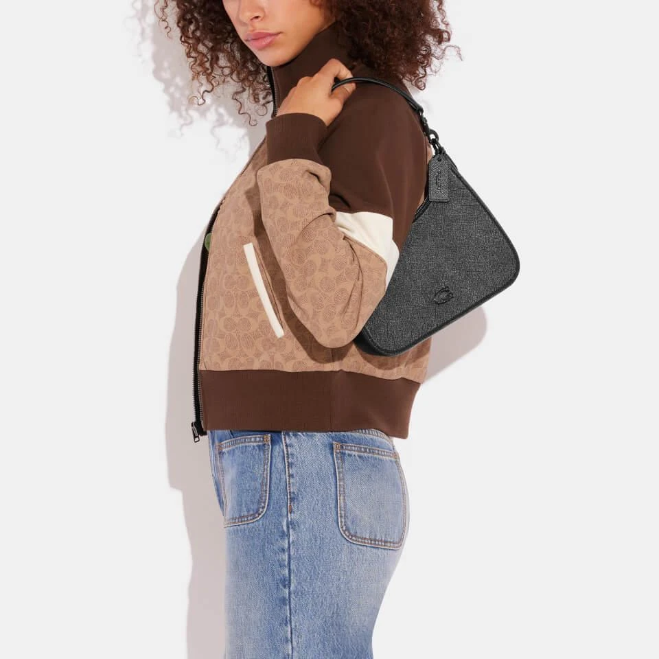 商品Coach|Coach Women's Hobo Cross Body Bag In Crossgrain - Black,价格¥3203,第3张图片详细描述