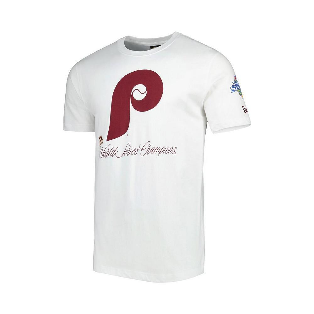 商品New Era|Men's White Philadelphia Phillies Historical Championship T-shirt,价格¥299,第4张图片详细描述
