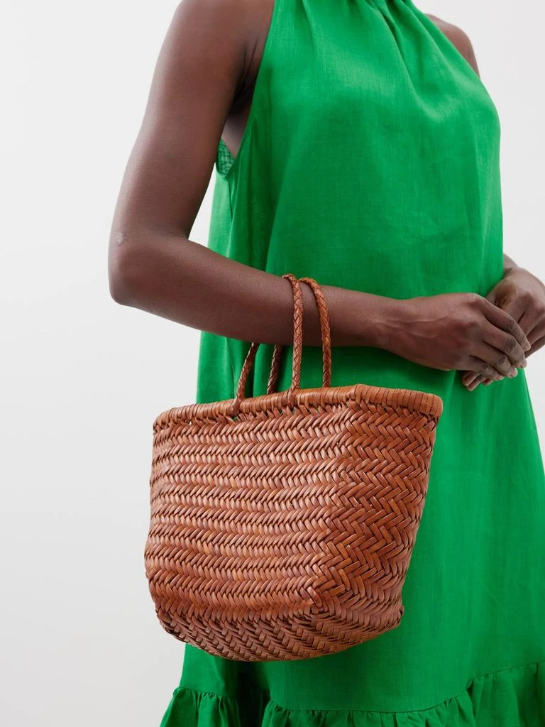 商品DRAGON DIFFUSION|Triple Jump small woven-leather basket bag,价格¥2932,第2张图片详细描述
