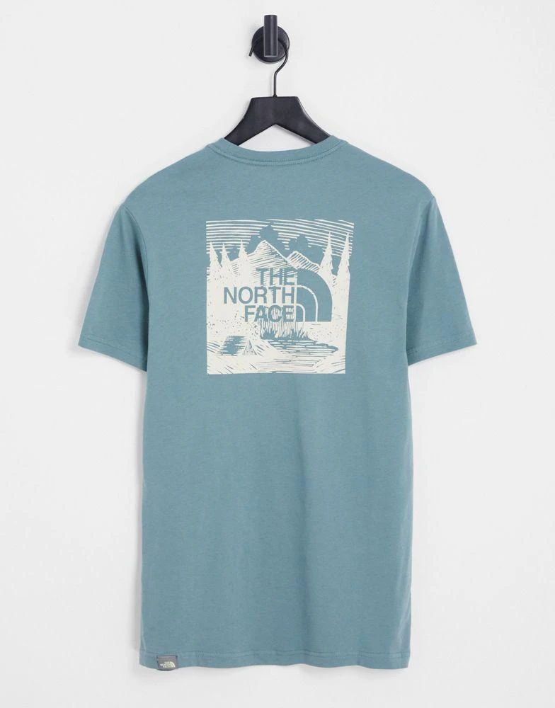 商品The North Face|The North Face Red Box Celebration t-shirt in blue Exclusive at ASOS ,价格¥178,第1张图片