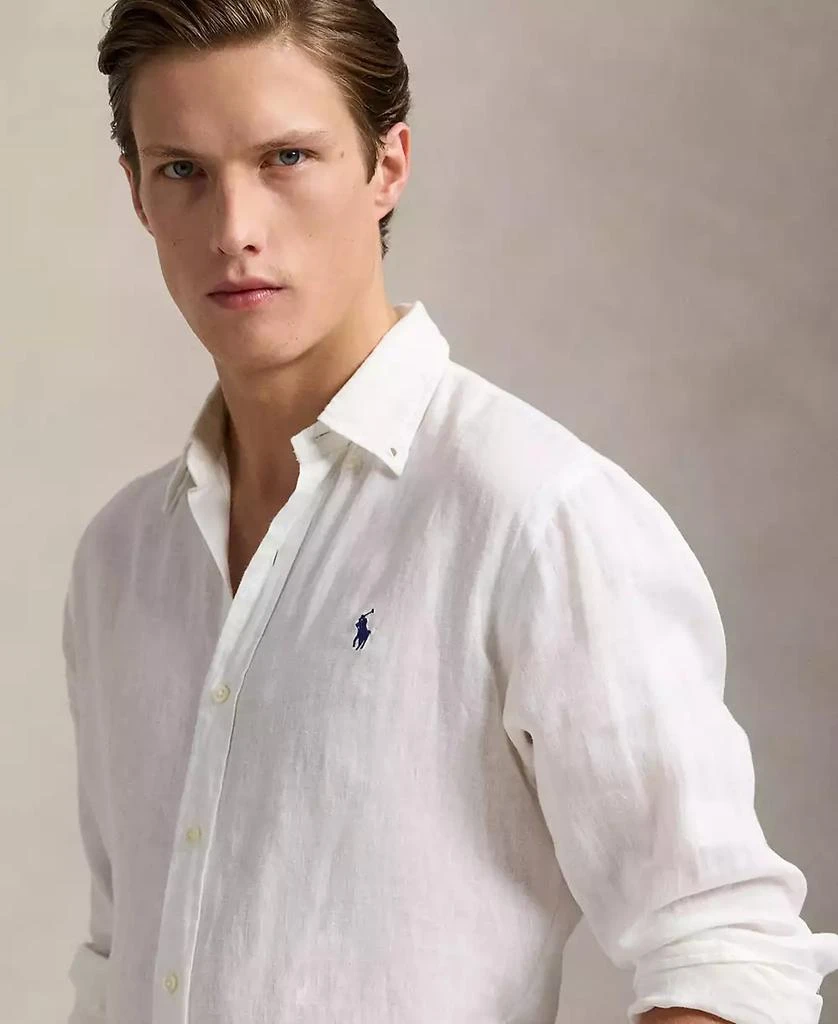 商品Ralph Lauren|男士经典版型亚麻衬衫 多款配色,价格¥1022,第3张图片详细描述