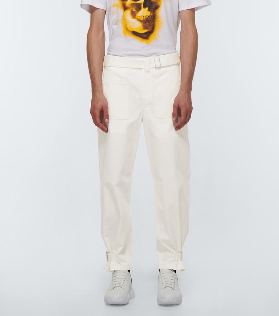商品Alexander McQueen|配腰带直筒棉质裤装,价格¥7242,第5张图片详细描述