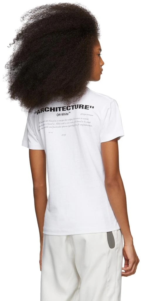 商品Off-White|White 'Architecture' Skinny T-Shirt,价格¥951,第3张图片详细描述