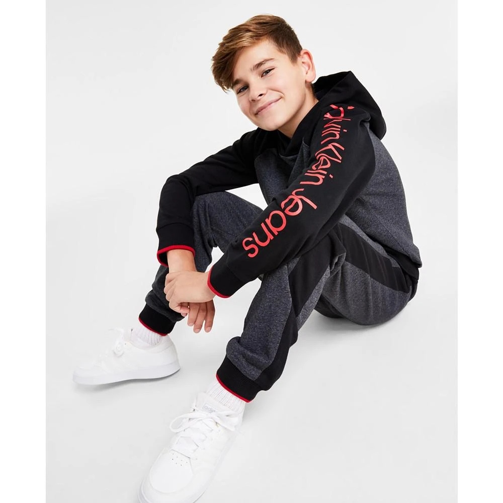 商品Calvin Klein|Big Boys Blocked Pullover Hoodie,价格¥131,第3张图片详细描述