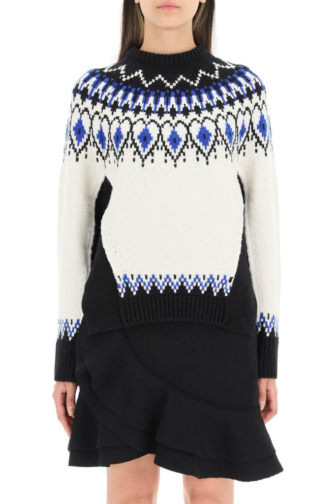 Alexander mcqueen fair isle wool sweater商品第2张图片规格展示