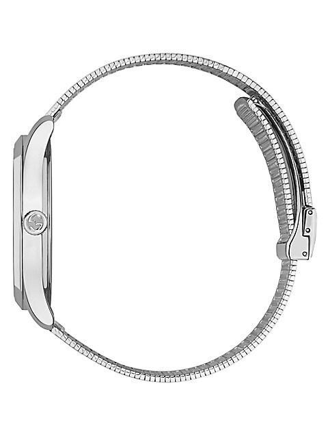 商品Gucci|G-Timeless Stainless Steel & Mesh Bracelet Watch,价格¥10136,第6张图片详细描述