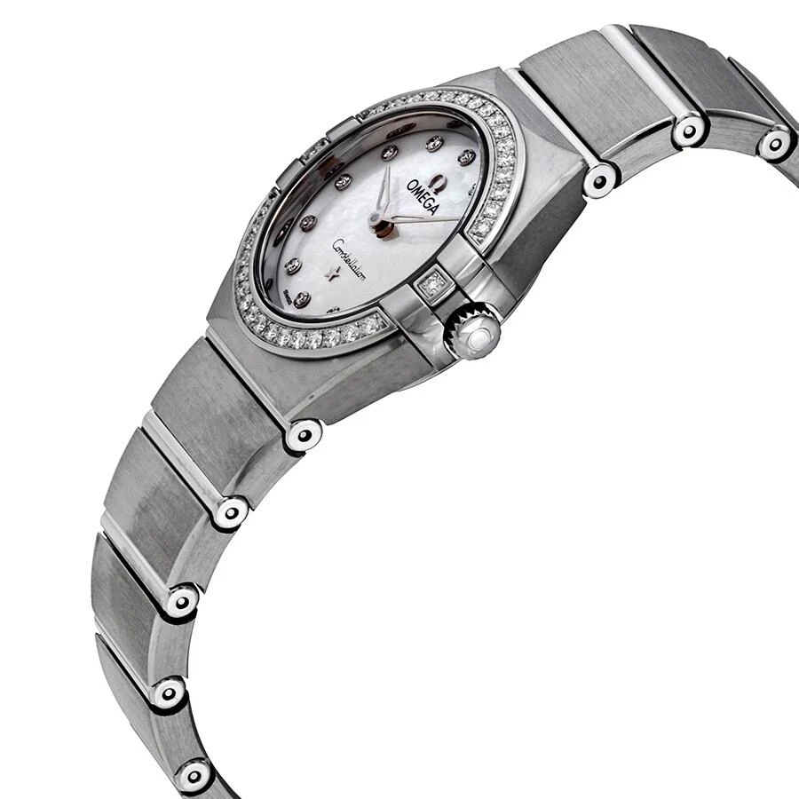 商品Omega|Constellation Manhattan Diamond White Mother of Pearl Dial Ladies Watch 131.15.25.60.55.001,价格¥33959,第2张图片详细描述