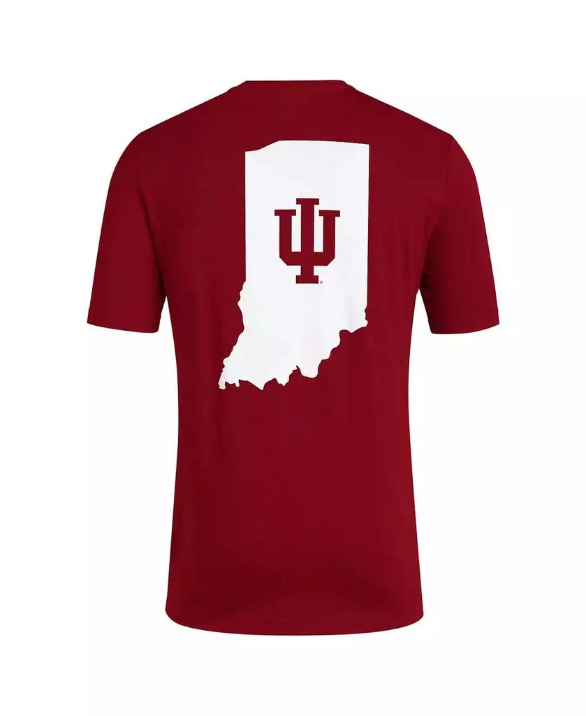 商品Adidas|Men's Crimson Indiana Hoosiers Reverse Retro Baseball 2 Hit T-Shirt,价格¥226,第3张图片详细描述