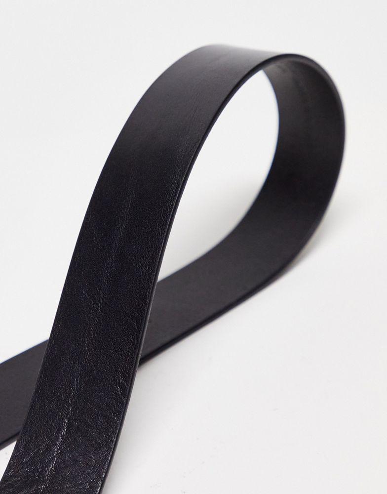 HUGO Gilao leather belt in black商品第2张图片规格展示