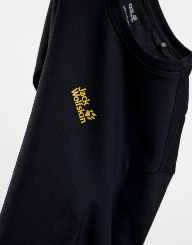 商品Jack Wolfskin|Jack Wolfskin Essential long sleeve t-shirt in black,价格¥167,第4张图片详细描述