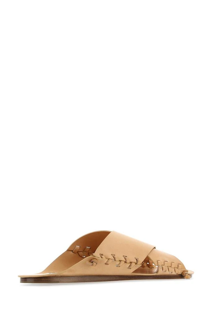 商品Jil Sander|Beige leather slippers,价格¥3646,第2张图片详细描述