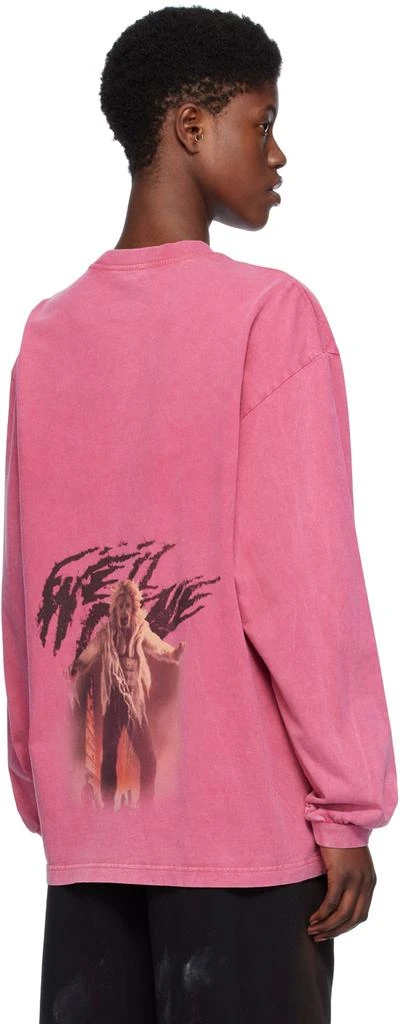 商品We11done|Pink Vintage Horror Long Sleeve T-Shirt,价格¥1590,第3张图片详细描述