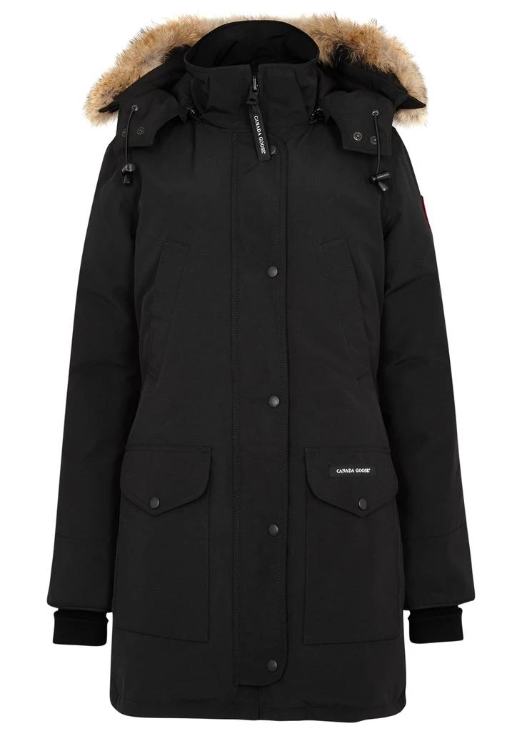 商品Canada Goose|Trillium black fur-trimmed parka,价格¥15427,第1张图片