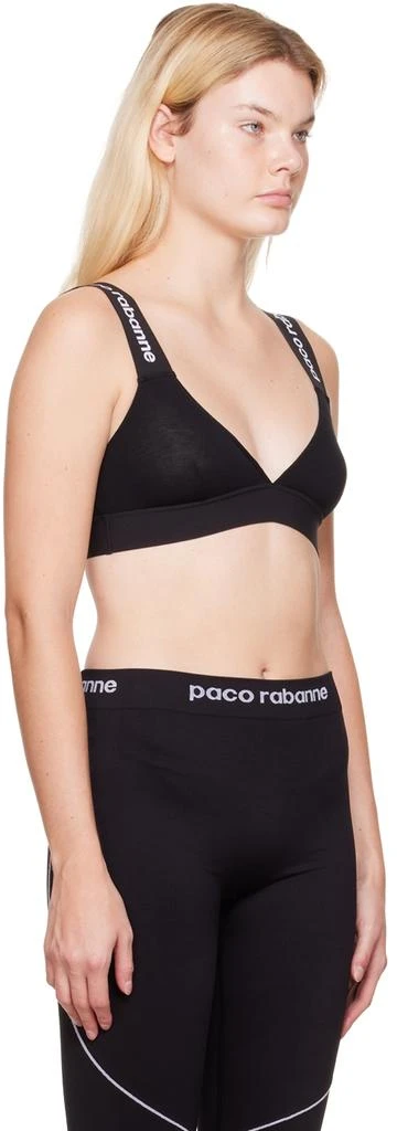 商品Rabanne|Black Viscose Sport Bra,价格¥377,第2张图片详细描述