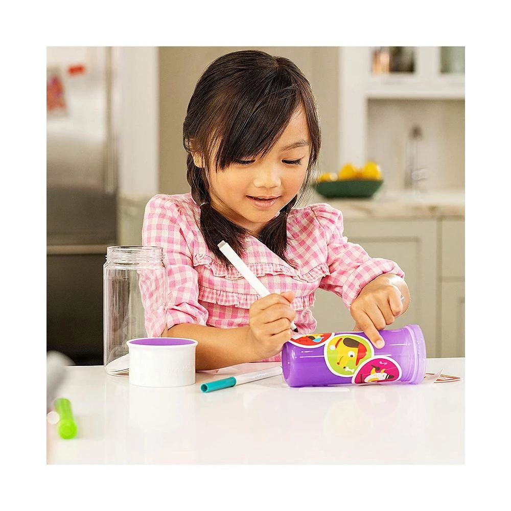 商品Munchkin|Miracle 360 Insulated Sippy Cup, with Stickers, 9 oz, Purple,价格¥149,第2张图片详细描述