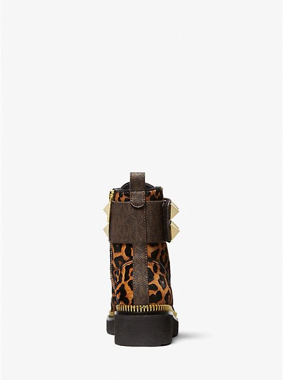 商品Michael Kors|Haskell Studded Printed Calf Hair Combat Boot,价格¥2207,第4张图片详细描述