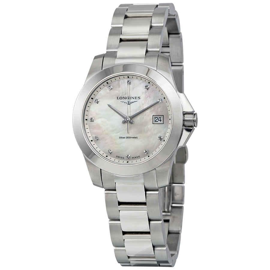 Longines Conquest Mother of Pearl Dial Ladies Watch L3.377.4.87.6商品第1张图片规格展示