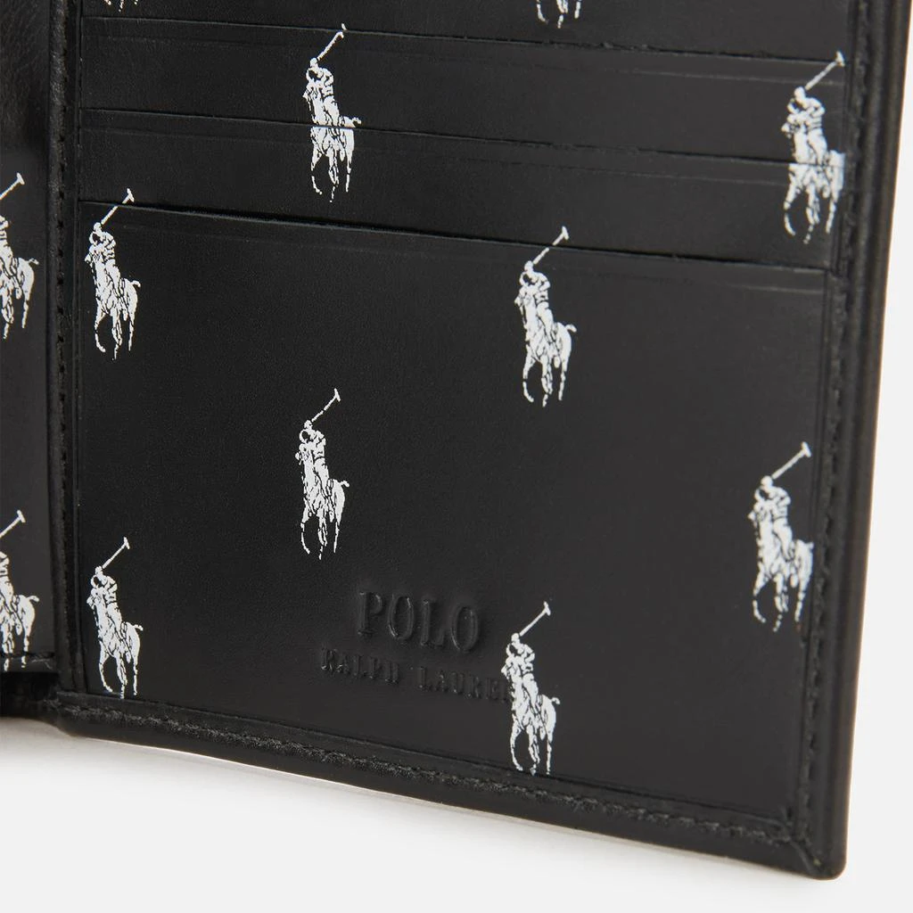 商品Ralph Lauren|Polo Ralph Lauren Men's Internal All Over Print Bifold Wallet - Black/White,价格¥752,第4张图片详细描述