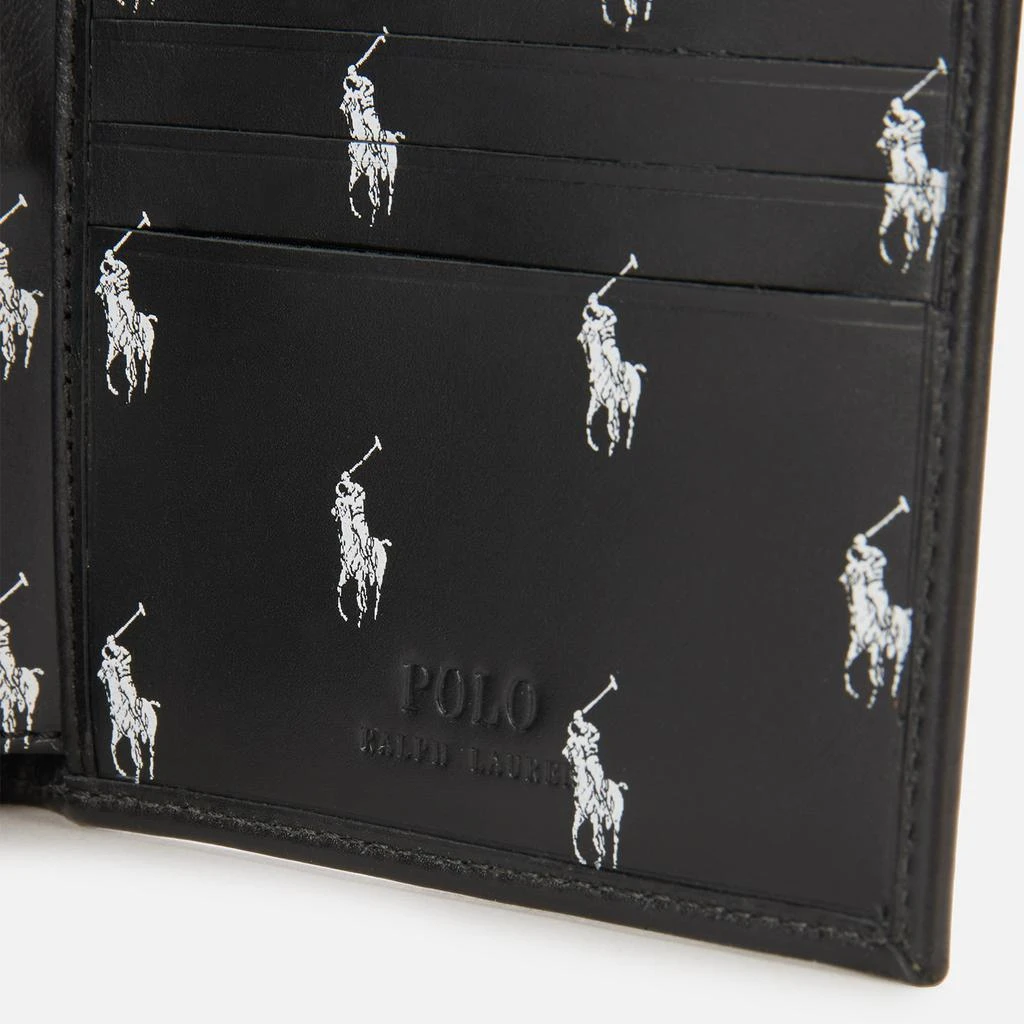 商品Ralph Lauren|Polo Ralph Lauren Men's Internal All Over Print Bifold Wallet - Black/White,价格¥603,第4张图片详细描述