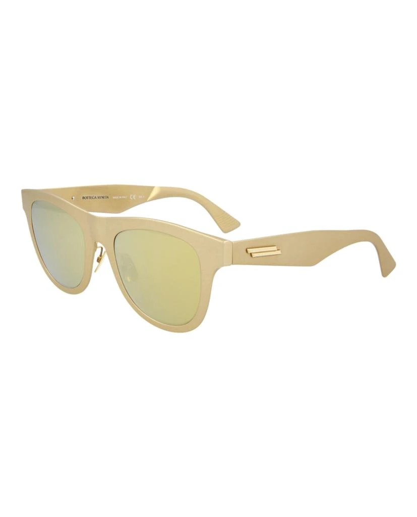 商品Bottega Veneta|Round/Oval-Frame Alluminium Sunglasses,价格¥1590,第2张图片详细描述