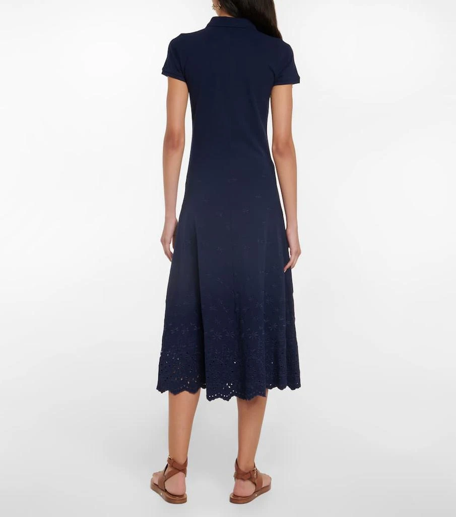 商品Ralph Lauren|Embroidered cotton piqué midi dress,价格¥1620,第3张图片详细描述