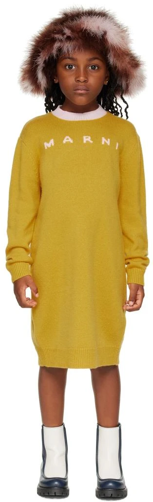 商品Marni|Kids Yellow Logo Dress,价格¥1320,第1张图片