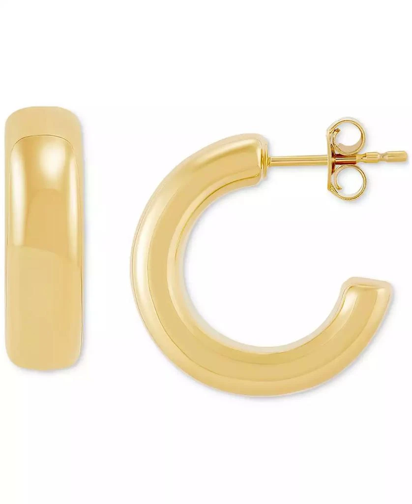 商品Macy's|Polished Chunky Small Hoop Earrings in 14k Gold,价格¥4506,第1张图片