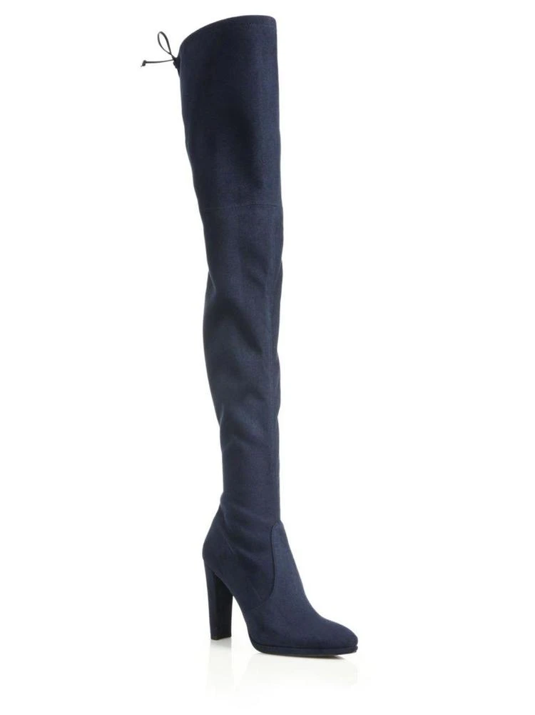 商品Stuart Weitzman|Alllegs Ultrastretch Suede Thigh-High Boots,价格¥2392,第1张图片