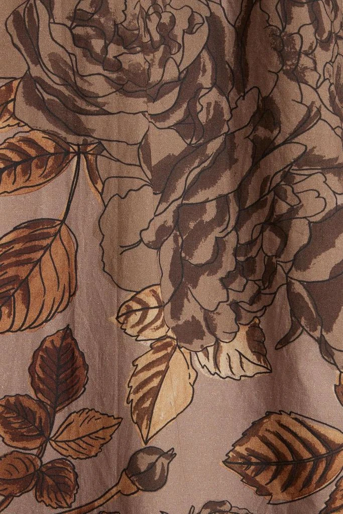商品Ganni|Floral-print organic cotton-poplin midi shirt dress,价格¥1101,第2张图片详细描述