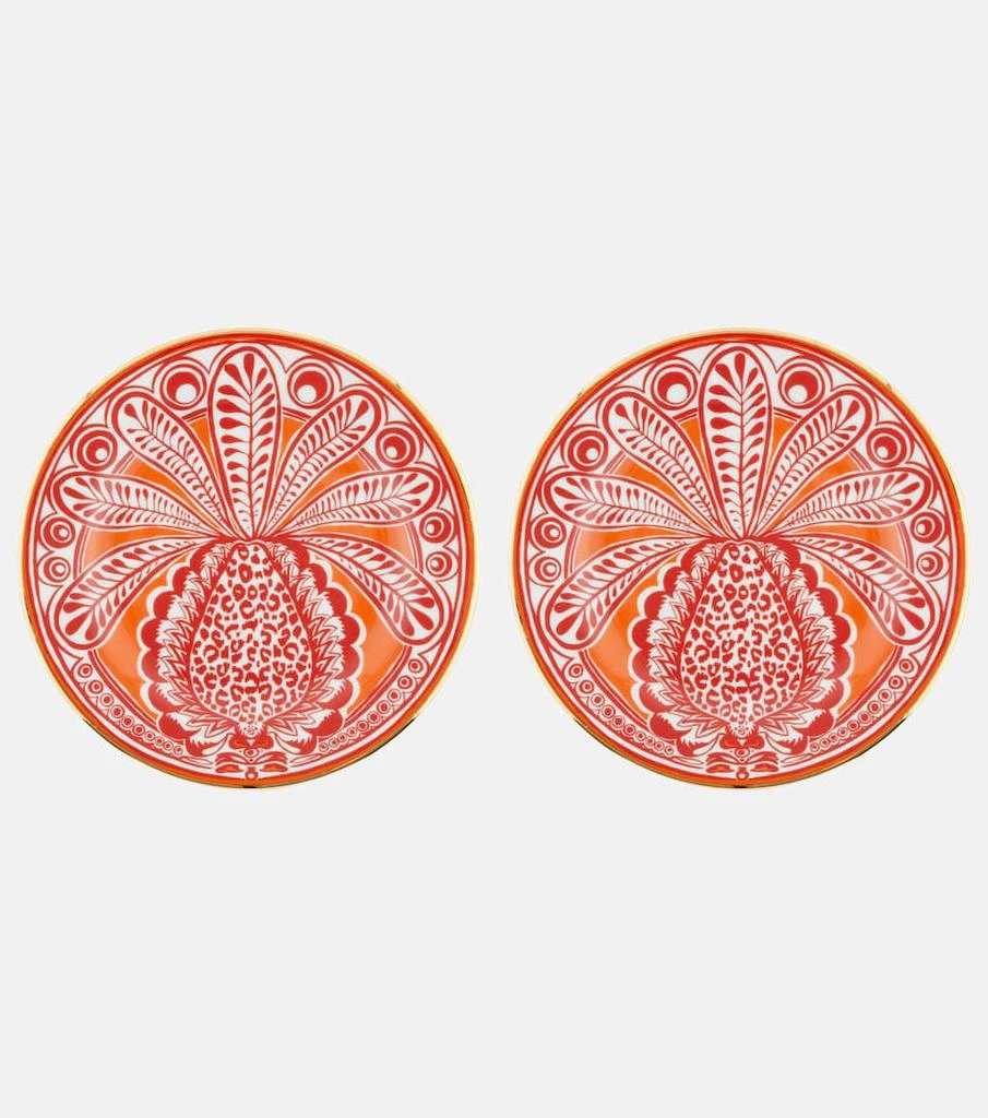 商品LA DOUBLE J|Big Pineapple set of 2 dessert plates,价格¥1322,第1张图片