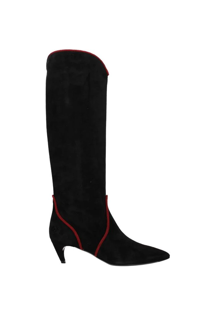 商品Roger Vivier|Boots Suede Black,价格¥5705,第1张图片