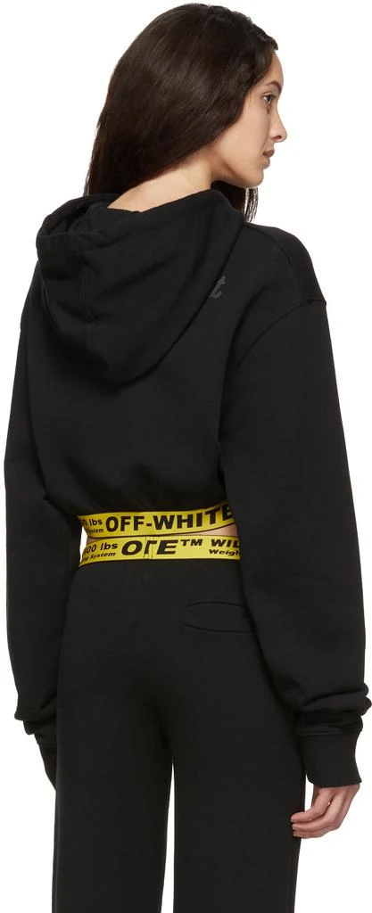 商品Off-White|SSENSE Exclusive Black "WORKOUT" Cropped 'Sport' Hoodie,价格¥2755,第3张图片详细描述