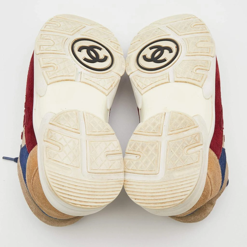 Chanel Multicolor Suede CC Logo Low Top Sneakers Size 35 商品
