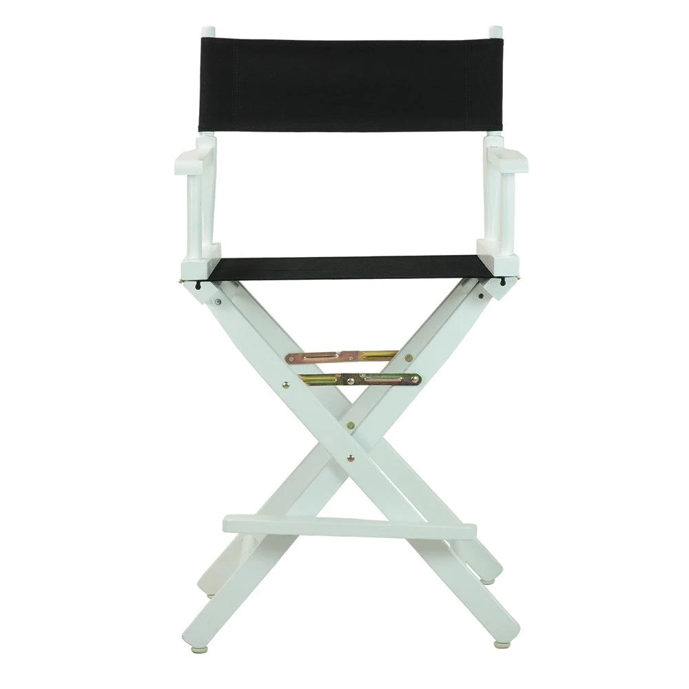 商品Casual Home|24" Director's Chair White Frame-Black Canvas,价格¥1035,第1张图片