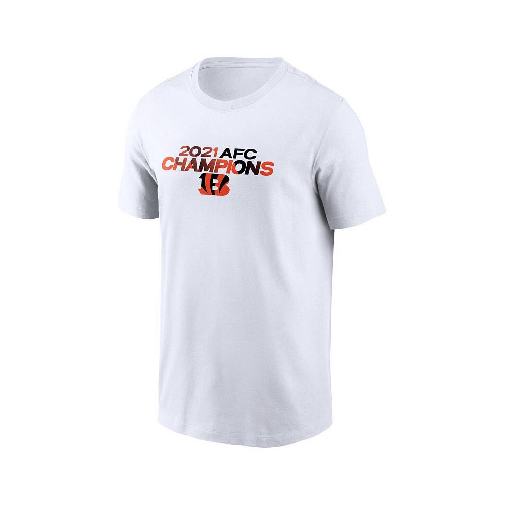 商品NIKE|Men's White Cincinnati Bengals 2021 AFC Champions Roster T-shirt,价格¥313,第4张图片详细描述