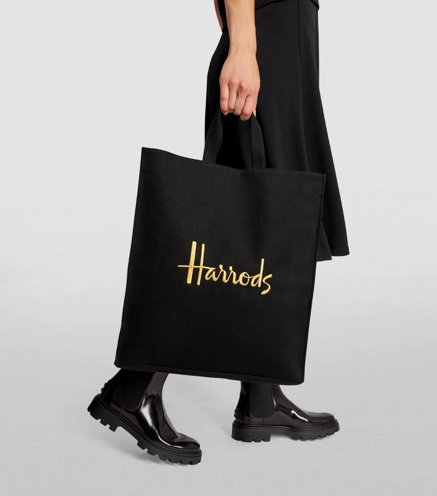 商品Harrods|Large Recycled Cotton Harrods Shopper Bag,价格¥419,第5张图片详细描述