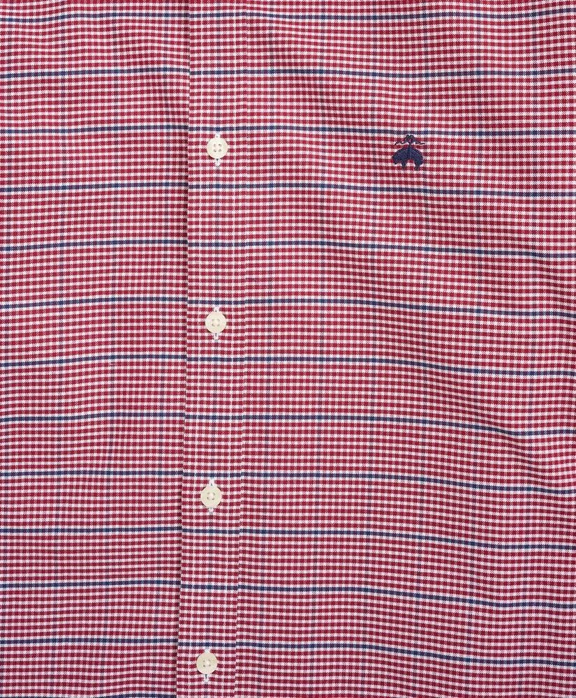 商品Brooks Brothers|男士牛津弹力微格子运动衬衫,价格¥301-¥376,第2张图片详细描述