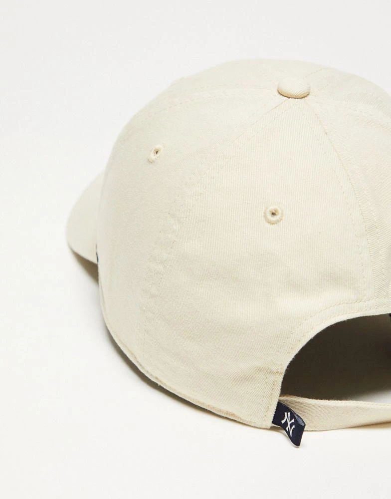 商品47 Brand|47 Clean Up MLB NY Yankees unisex baseball cap in off white,价格¥216,第2张图片详细描述