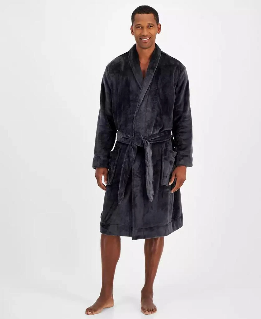 商品Club Room|Men's Plush Pajama Robe, Created for Macy's,价格¥116,第1张图片