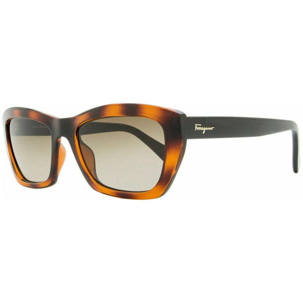 Ferragamo Women's SF955S-214 Black Tortoise Sunglasses商品第1张图片规格展示