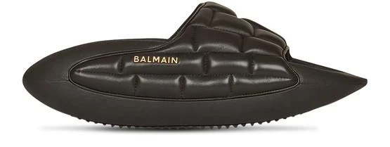 商品Balmain|B-IT 马特拉斯纹皮革穆勒鞋,价格¥4363,第1张图片